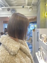 ネオリーブカフ 鶴ヶ峰店(Neolive caff)&nbsp;テリボブ　グレージュ　ダブルカラー