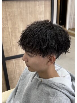 メンズギフト(men's GIFT) 刈り上げツーブロックツイストスパイラルパーマメンズマッシュ