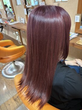 ヘアメイク アージュ(hair make age) ピンクカラー