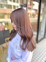 エスト 小倉(est) ブリーチなしダブルカラー/ピンクブラウン×髪質改善