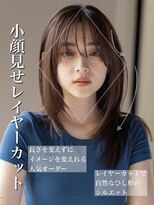 20代30代40代小顔カット大人かわいいくびれレイヤー前髪韓国108