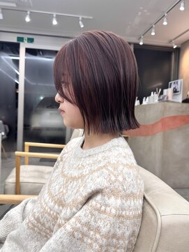 ジーナ 吉祥寺(Zina) 【山崎あゆみ】ぷつっとボブ　オレンジブラウン