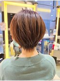 イメチェン丸みショートナチュラルボブ30代40代50代田嶋i