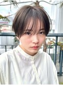 熊本ショート　シースルーマッシュショート　熊本美容室　上通り