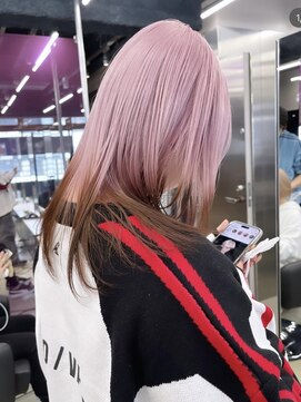 ペレ 梅田(PELE) くびれヘア/アプリコットオレンジ/夏のヘアアレンジ/梅田