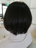ショート　カット+ストレート￥8000 メンズもレディースも☆