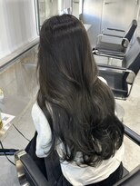 ラック(LUCK)&nbsp;グレージュ/船橋/くすみベージュ/細めハイライト