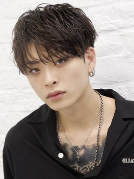 エイド 本店(aid) ショートアップバングシースルーショートビジネスツーブロック