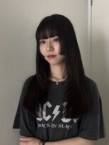 エンリッチヘア(enrich hair)&nbsp;ハイレイヤー／姫カット／ワインレッド