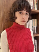 ビュートリアム265(BEAUTRIUM 265)&nbsp;プードルパーマボブ/ボブレイヤー/前髪あり/ココアブラウン/銀座