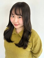 カノエ 福岡香椎店(canoe) 透明感カラー オリーブアッシュ レイヤー 顔周りカット 艶髪