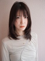ブゾン(buZon)&nbsp;【buZonブゾン】小顔レイヤーミディ×艶ブラウン