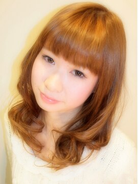 ヘアーデザイン リント(hair design Rinto) 中川翔子風厚めバングのふんわりロングヘア◎20代30代40代50代
