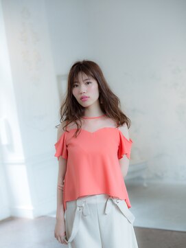 ソーホーニューヨーク 春日部店(SOHOnewyork) 艶ベージュ×シフォンカール