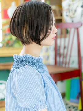 カバーヘア ブリス 上尾西口店(COVER HAIR bliss) ■センターパート黒髪前下がり大人ボブ51-3★上尾20代30代40代!