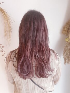 ヘアドゥーレディバグ 大和八木店(HAIR DO LADY BUG) 【夏スタイル】ピンクグラデーションカラー