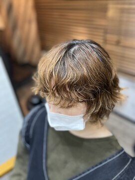 アトリエナガノ(atelier nagano) ニュアンスパーマ/ニュアンスカラー/ツヤ髪スタイル/ブルージュ