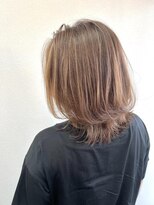 フラッグ ヘアー 天神西通り店(Flag HAIR)&nbsp;ハイライト☆ミルクティー☆ナチュラルハイライト