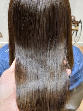 ケアリー 流山おおたかの森(Carelly) 大人かわいい前髪セシルカットココアブラウンフリンジウェーブ