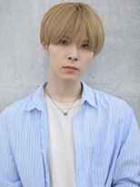 韓国ヘアミルクティーブロンドナチュラルシースルーマッシュ