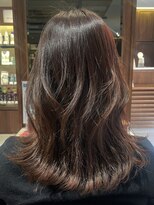 アイフィール アヴェダ 瑞江店(i feel AVEDA)&nbsp;【藤田】セミロングのくびれレイヤー×大人ピンクブラウン