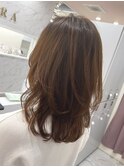 ミディアムレイヤー/透明感ブラウン
