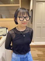 スムーク(smuk)&nbsp;【smuk/スムーク】切りっぱなしボブ/アッシュ/透明感カラー