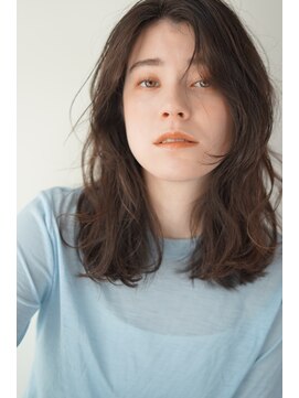 パール(PearL) 【PearL】抜け感ルーズパーマ×アクアベージュカラー