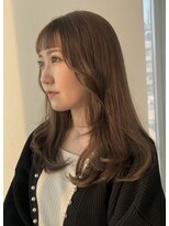 ザックジングウ 表参道(ZACC JINGU)&nbsp;ラテベージュ/ブリーチなしカラー/透明感カラー/レイヤーカット/