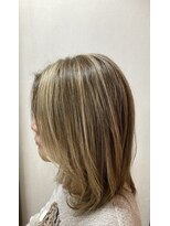 ニューグレート かきあげバングのミディアムレイヤー