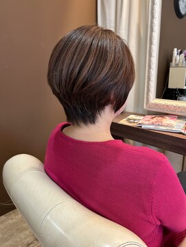 ヘアデザインスペース イチエ(hair design space i chi e) 後頭部にメリハリを効かせたシルエットが◎レイヤーボブスタイル