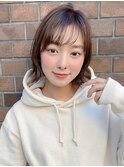 ◎外ハネもできるシースルーミニボブ
