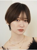 マッシュショート/シースルーバング/耳かけショート/小顔ヘア