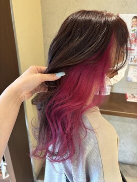 リー ヴィータ 上新庄(Lee Vita) インナーカラー/ピンク/20代