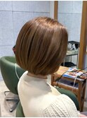 丸みショート×ベージュカラー【JOY DUCE_野中】.