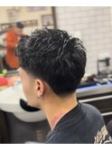 スパイキーショート/ピンパーマ/テーパー