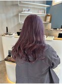 ラベンダーカラー×ゆるふわ巻き