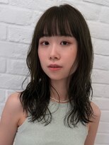 カット ドット 吉祥寺(cut.)&nbsp;伸ばしかけも可愛く◎ゆるウェーブミディ