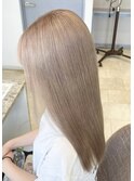 10代・20代/ブリーチ2回～/ミルクティーベージュ/ダブルカラー