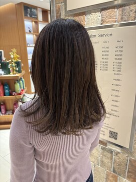 ピークアブー アヴェダ アトレ恵比寿(PEEK-A-BOO AVEDA) ワンカールミディアムレイヤー顔まわりレイヤー結べるボブ