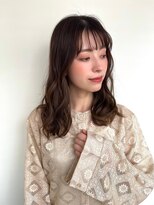 モッズヘア 越谷(mod's hair)&nbsp;ダークアッシュ×フェミニンミディ/透明感/小顔/大人可愛いp越谷