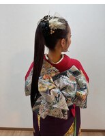 ロンドブルーム 天神大名店(Lond Bloom)&nbsp;ブラウンカラー/成人式ヘアセット/ヘアアレンジ/福岡/天神/20代