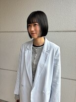 ヘアーアイストゥーレ(HAIR ICI TRE)&nbsp;ぷつっとボブダークカラーダークオリーブカラー透明感カラー