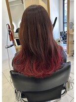 リラ(Lila)&nbsp;裾カラー/グラデーションカラー/レッド系/暖色カラー