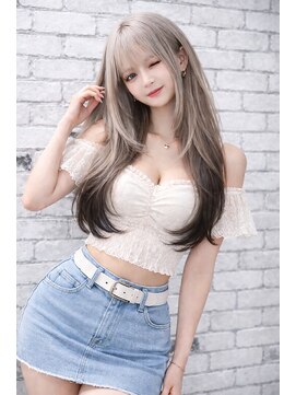 リアン(Lien) ホワイトアッシュベージュ×エンドカラー