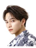 MEN’S HAIR/波巻きツイストスパイラル/リバースセンターパート