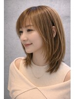 テラ(terra)&nbsp;ハイライトミルクティーベージュ くびれミディレイヤー