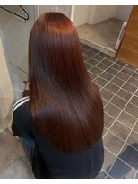 アグ ヘアー ダリア 喜多方店(Agu hair dahlia) うる艶ストレート×ピンクブラウンカラー