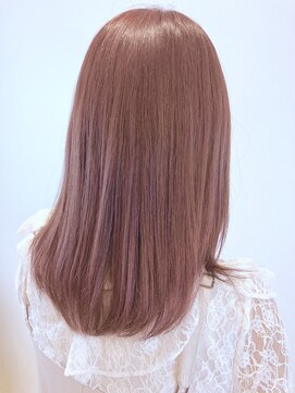 アマンドール(Aman D'or) 【back shot】ピンクベージュ×さらつやストレート