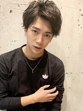 ラグシス ザ バックルーム(LUXIS THE BACK ROOM) アップバング×ナチュラルパーマ